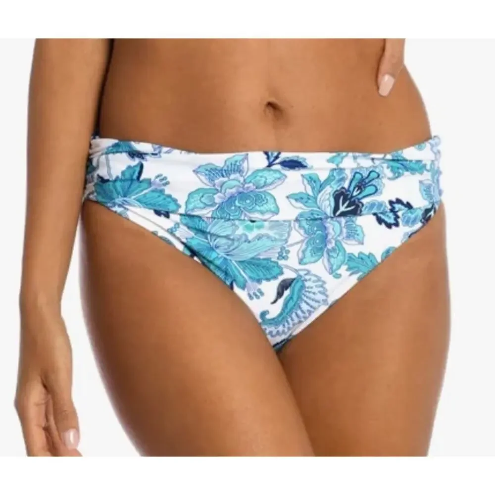 La Blanca Santorini Sun Shirred Band Hipster Bottom 16 NWT - Picture 3 of 5